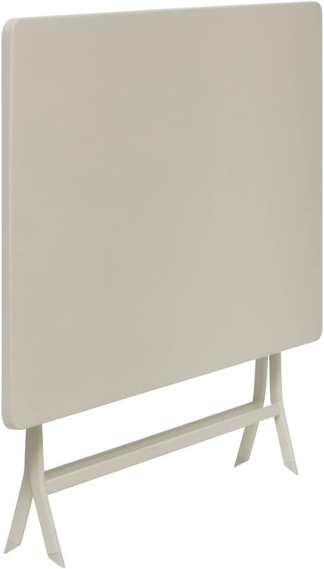 karaca-alisveris - Greensboro pliante rectangle 4 places - acier renforcé - 110x70 cm