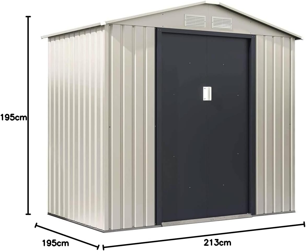 karaca-alisveris - Nebraska - abri métal 4,07 m² - double porte