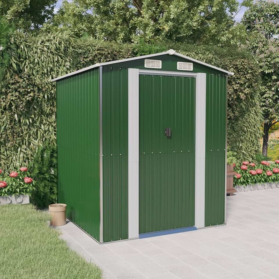 karaca-alisveris Abri de Jardin Vert 192x191x223 cm Acier galvanisé,Abris de Jardin,Abri de Stockage pour Jardin,Abri d'outils de Jardin
