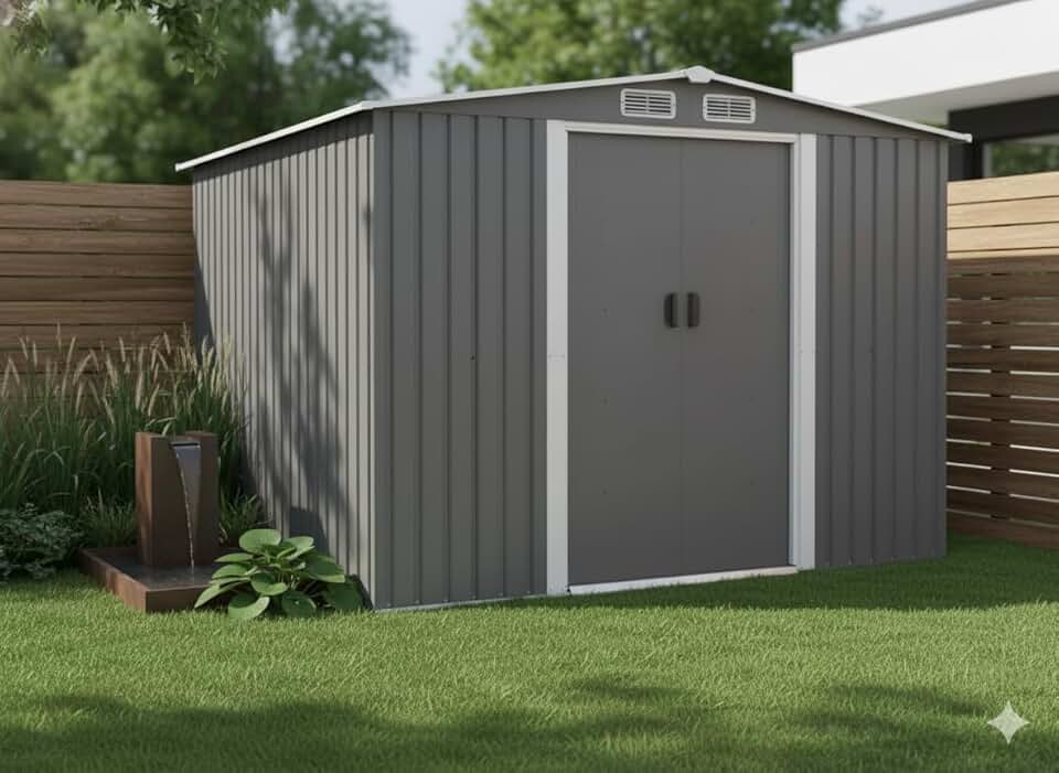 karaca-alisveris - Jura - 6.66 m² - Abri métal robuste rangement jardin