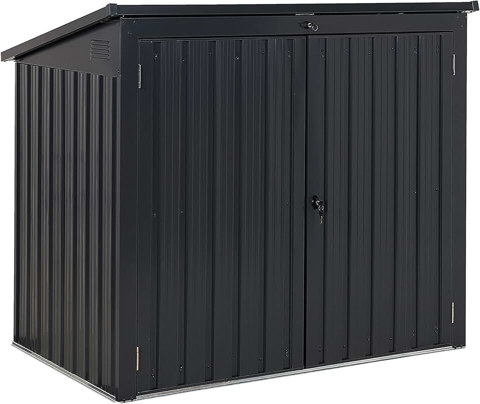 Abri de jardin acier galvanisé 158x134 cm, étanche et inoxydable Moena