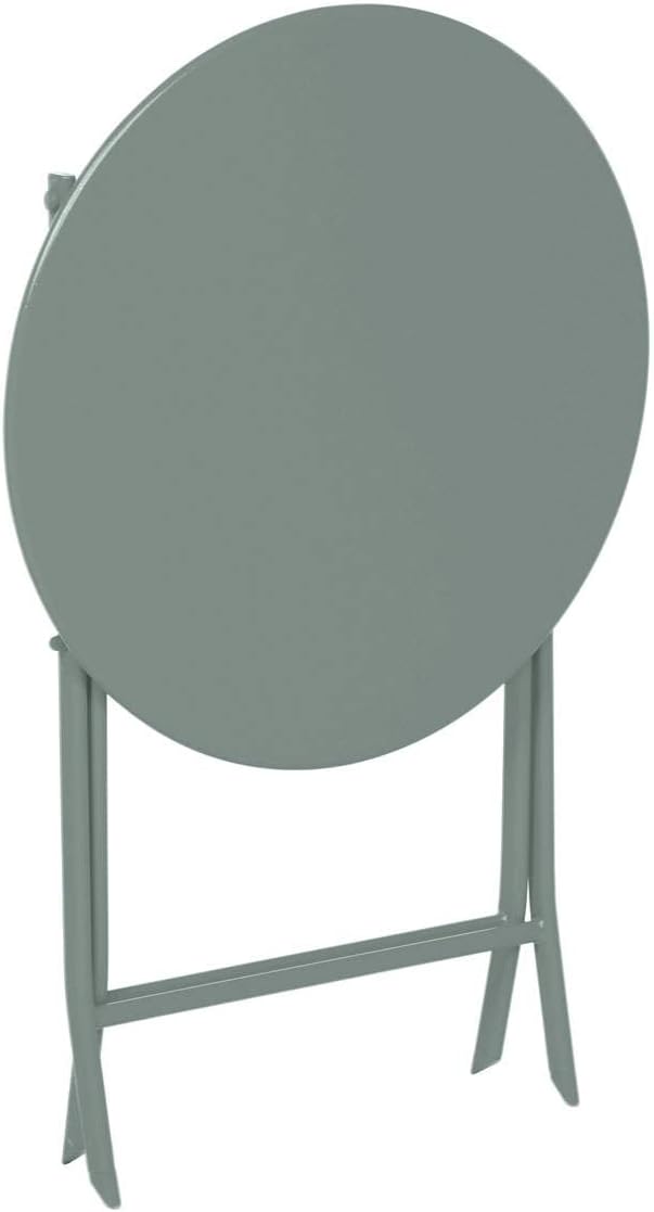 karaca-alisveris - Greensboro - Ø60 cm - Table de jardin pliante acier vert 2 places