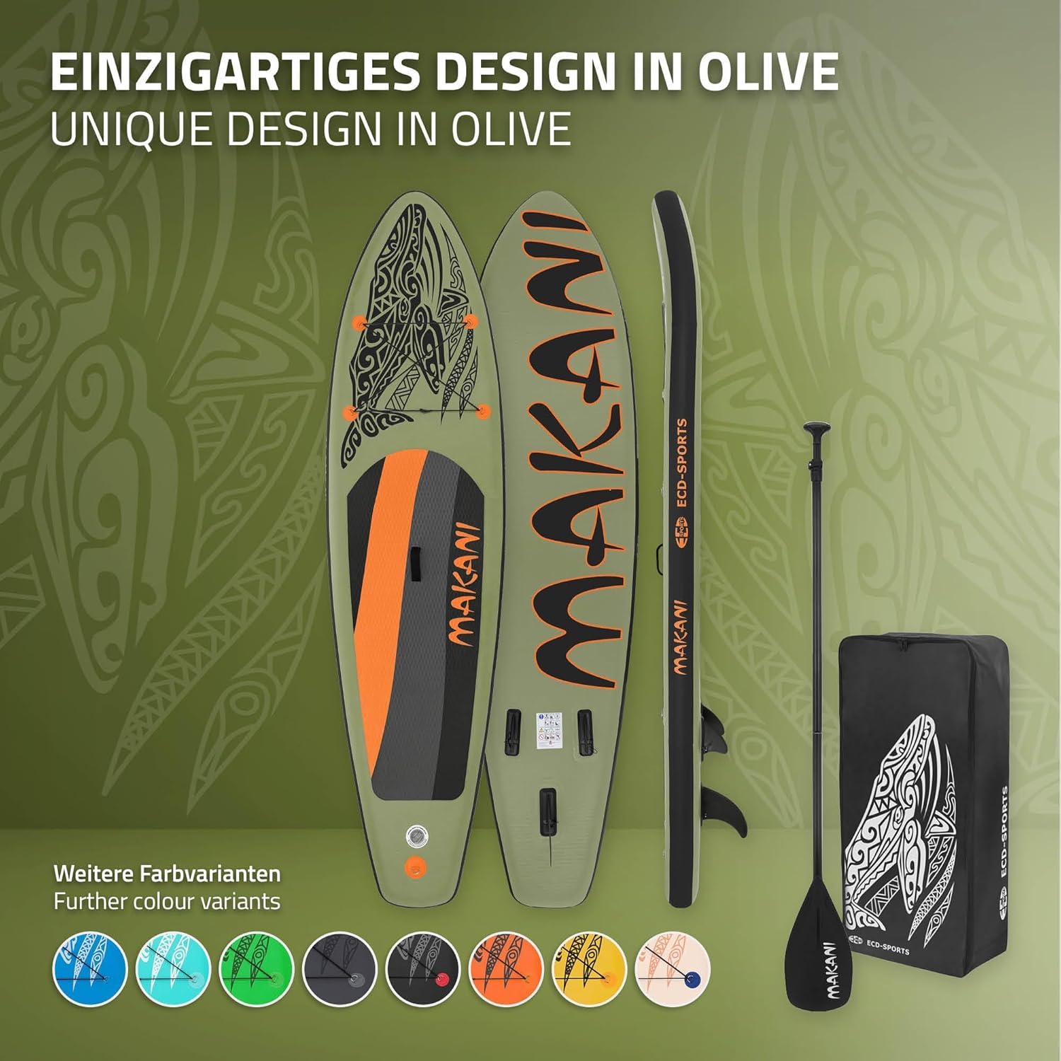 karaca-alisveris - Stand Up Paddle Série - 305/308/320/380 cm - PVC, 120/150 kg, épaisseur 10/15 cm, sac, pompe