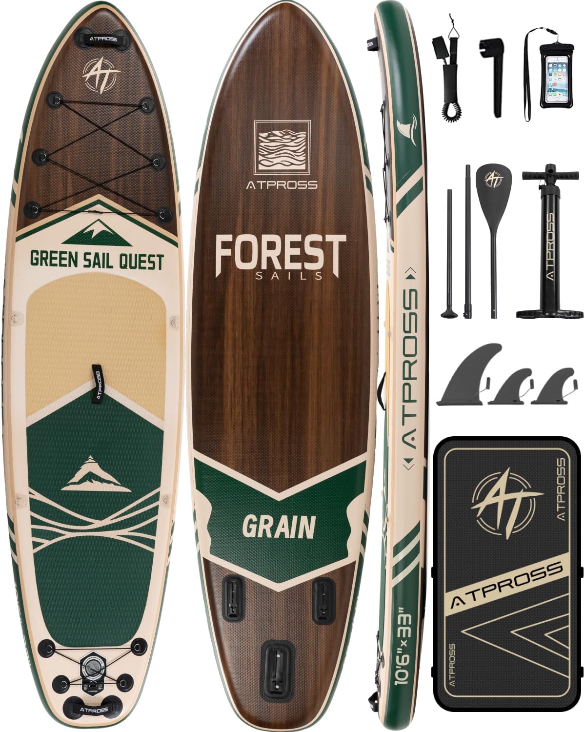 Stand Up Paddle gonflable adulte, 320x84cm, 2 places, charge 200kg