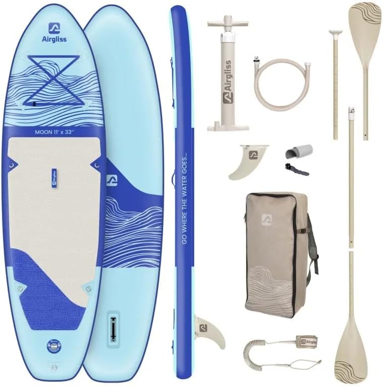 AIRGLISS - Paddle gonflable 11.0 - 2 personnes, kit complet, stable - AIRGLISS110