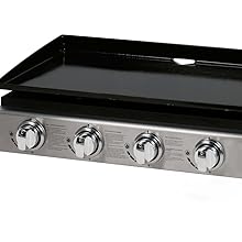 Plancha "Presto 4" - 4 Brûleurs - 9.7kW - Gris