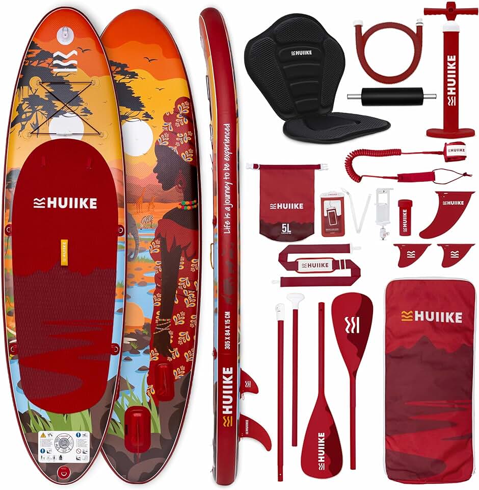 karaca-alisveris - Paddle gonflable adulte, 305x84x15cm, accessoires inclus, 130kg