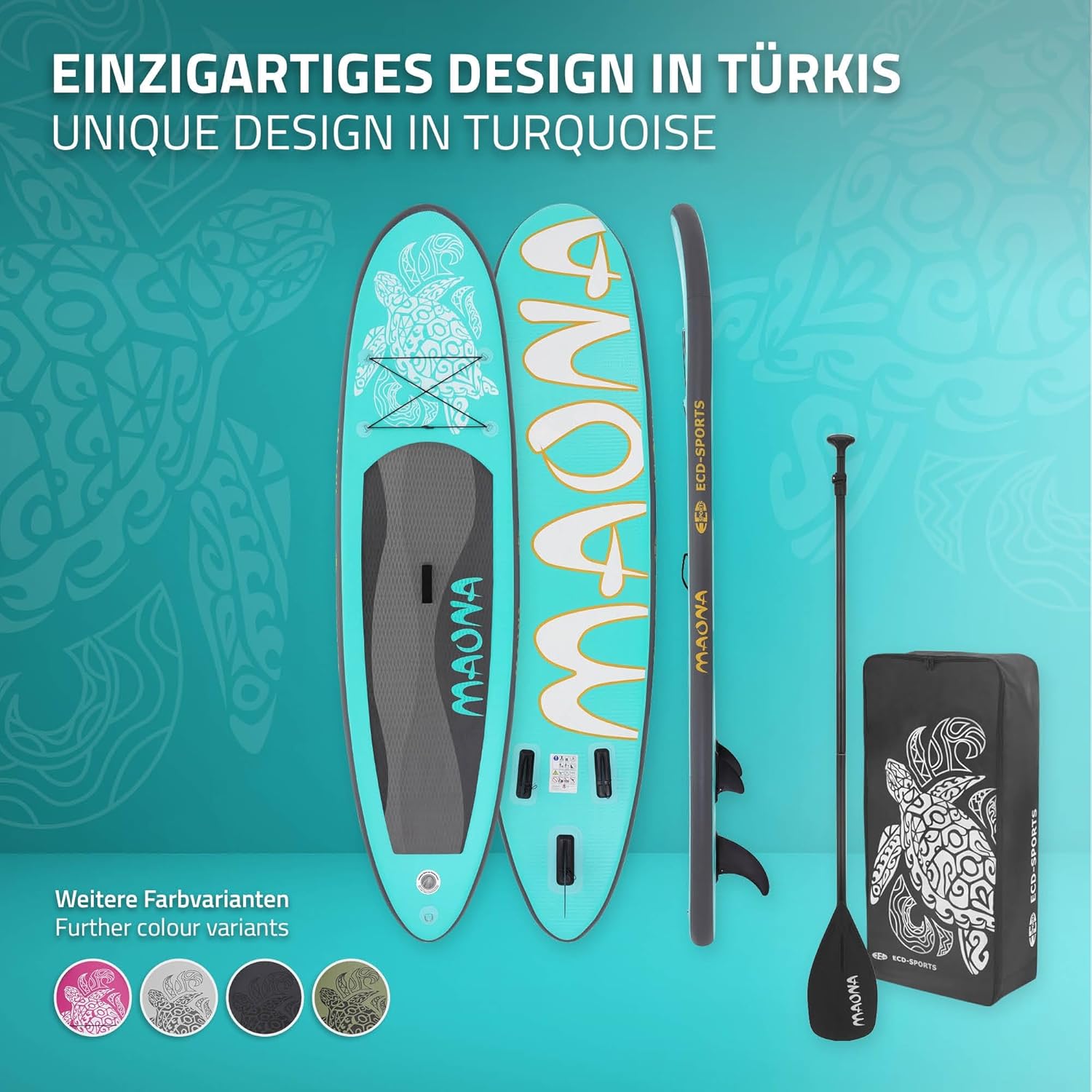karaca-alisveris - Stand Up Paddle Gonflable - 305/308/320/380 cm - PVC 120/150 kg 10/15 cm
