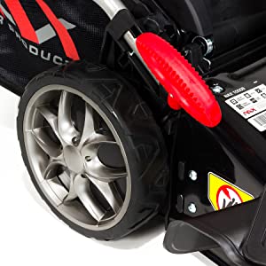 NAX POWER PRODUCTS 1000S moteur Briggs & Stratton série 450E 125 cm3 largeur de coupe 42 cm panier