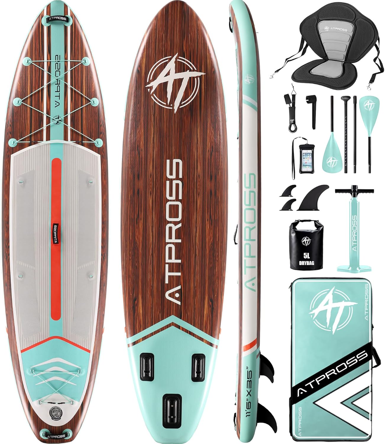 Planche à pagaie gonflable adulte - 350x89x15cm, 200kg, kit SUP, sac à dos, surface antidérapante, stable, yoga, pêche, 