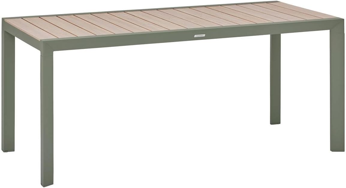 karaca-alisveris - Table Evasion 6 places - 180x90 cm - alu beige lin/laurier