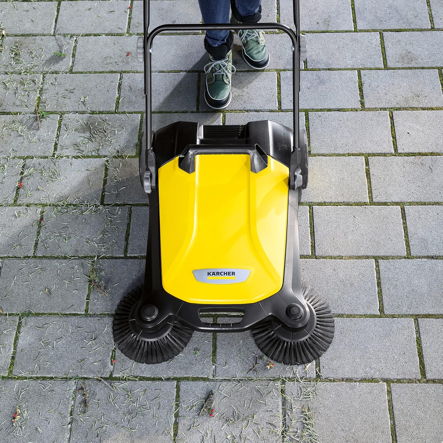 karaca-alisveris - S 4 balai mécanique, 68cm, capacité 20L, noir/jaune - 1.766-360.0
