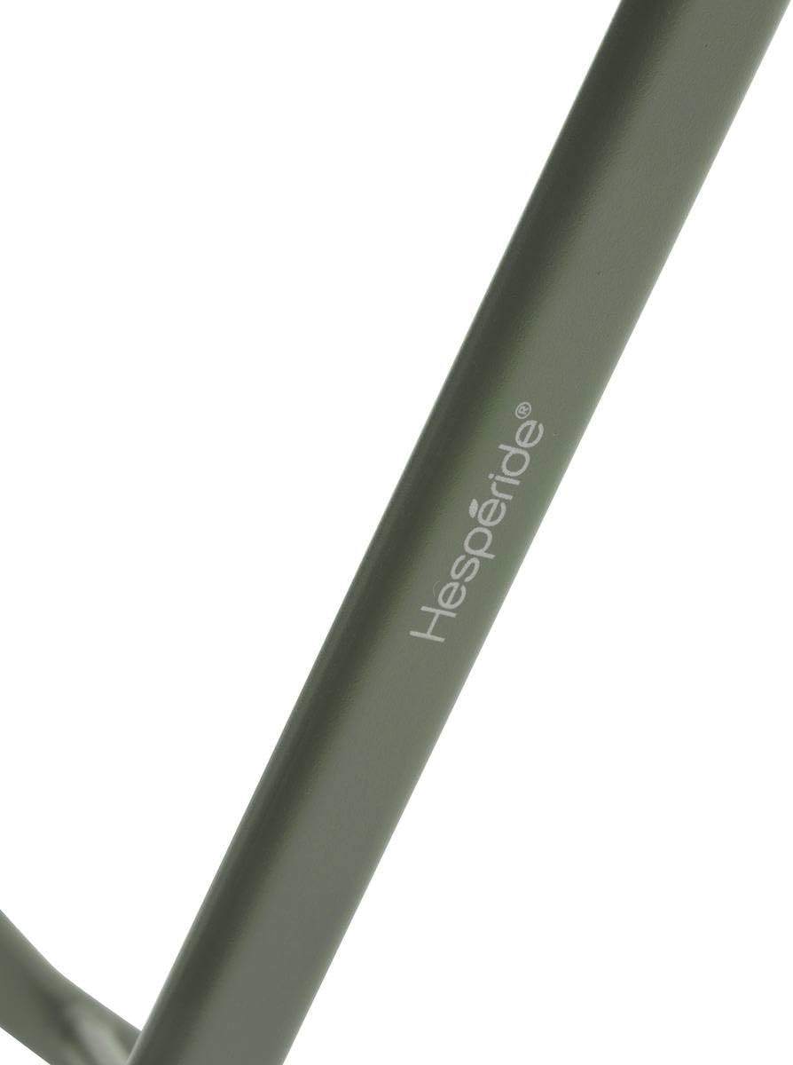 karaca-alisveris - Greensboro ronde 2 places - acier vert laurier renforcé - table de jardin pliante