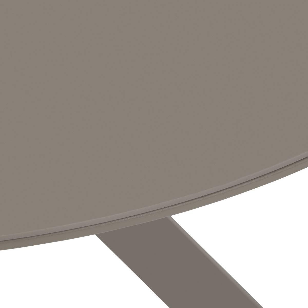 karaca-alisveris - Table de jardin Oryon - 130cm ronde - 6 places, coloris café