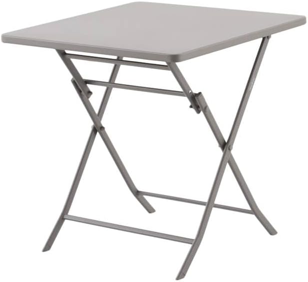 karaca-alisveris - Greensboro série - 2 places - acier antirouille renforcé - table carrée pliante
