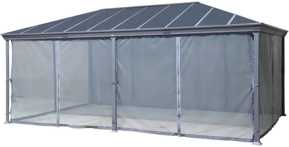 karaca-alisveris - Pergola Belize - 3,6x6m - Aluminium et polycarbonate