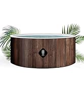karaca-alisveris Helsinki Spa Gonflable | 180 cm de diamètre | 1100 litres | Moteur 2240 W | Jusqu'à 6 Pe...