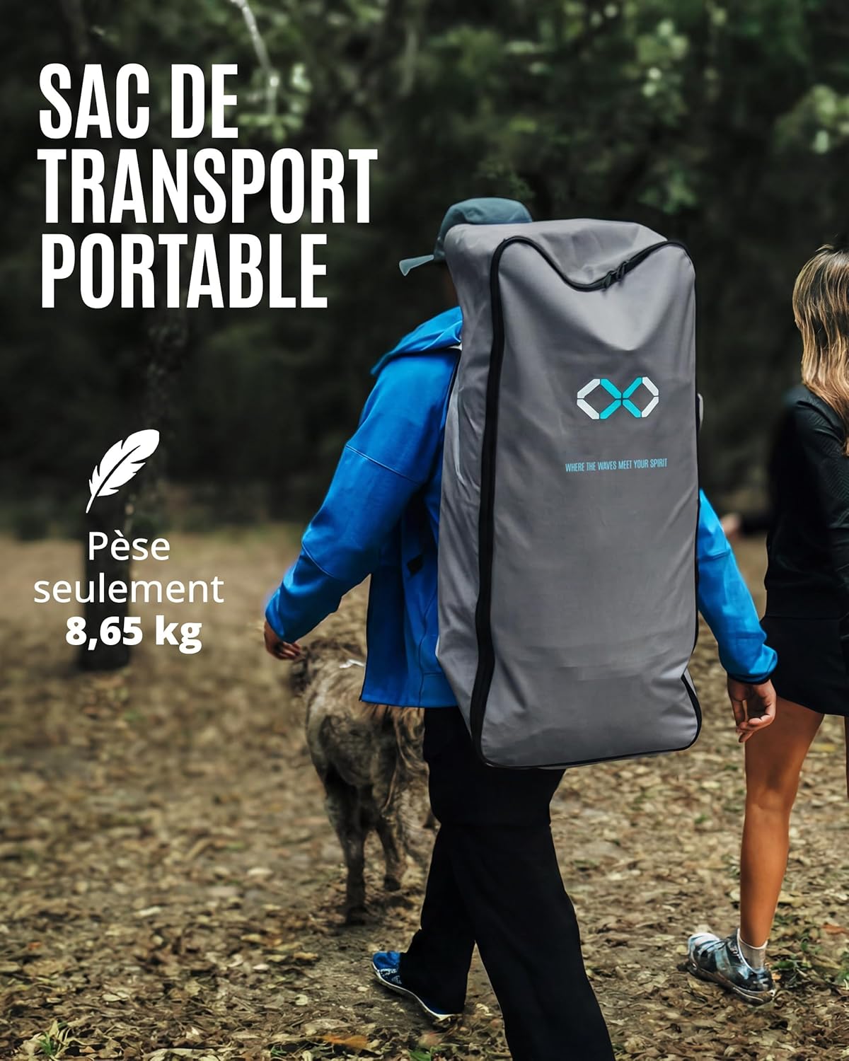 ZLX Planche de Paddle Gonflable Touring 350cm avec Siège Kayak | Sup Rapide et Stable Longue Distance, Charge 180kg, Stand Up Paddle Board Exploration Global Recycled Standard