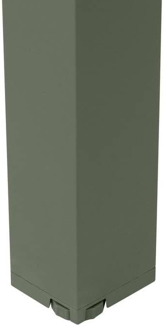 karaca-alisveris - Evasion 2 places - aluminium, effet bois, Lin/Vert Laurier
