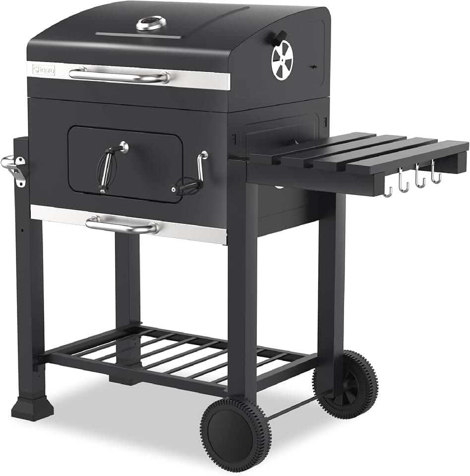 karaca-alisveris - Toronto Click - barbecue charbon acier anthracite inox, compact