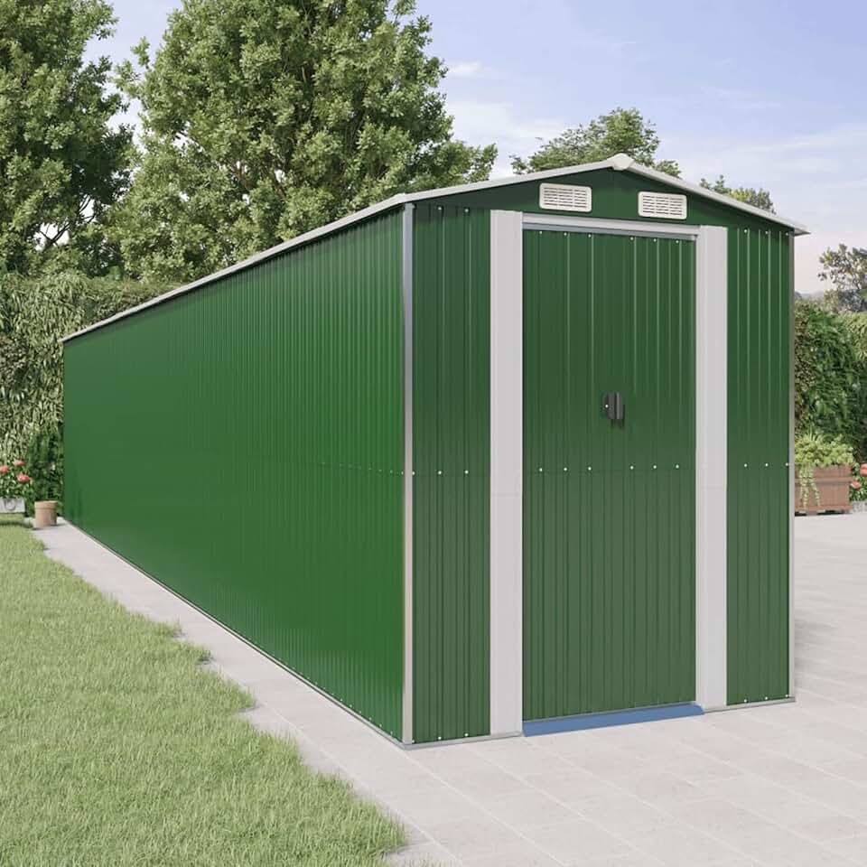 karaca-alisveris - abri de jardin vert acier galvanisé 192x1021x223 cm - abri de stockage jardin karaca-alisveris