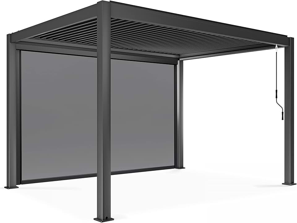karaca-alisveris - Pergola bioclimatique autoportée - 3x4m - store inclus