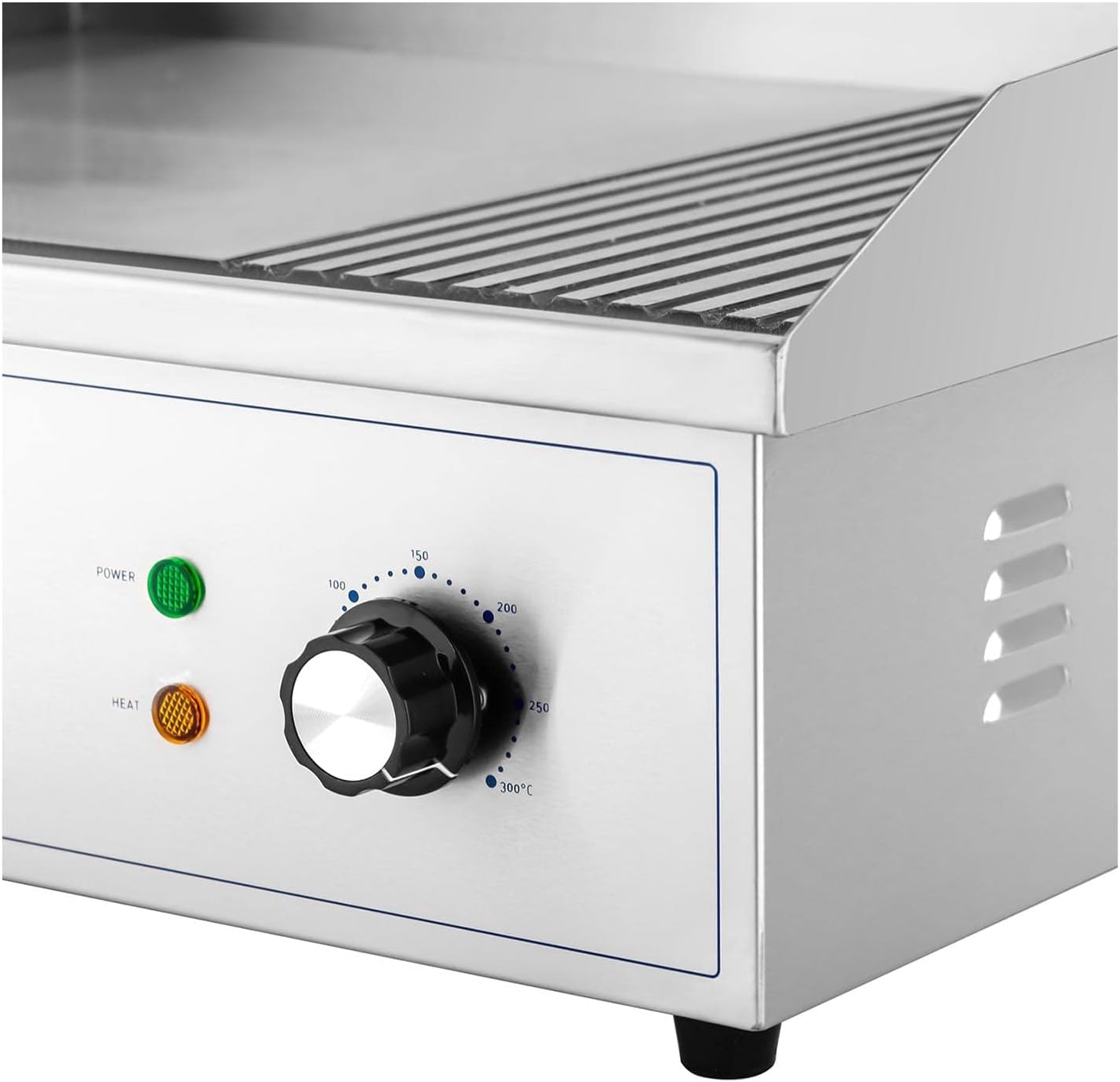 karaca-alisveris - Plancha électrique professionnelle - 548x350 mm - 3000 W, plaque lisse et rainurée - RCPG42-M