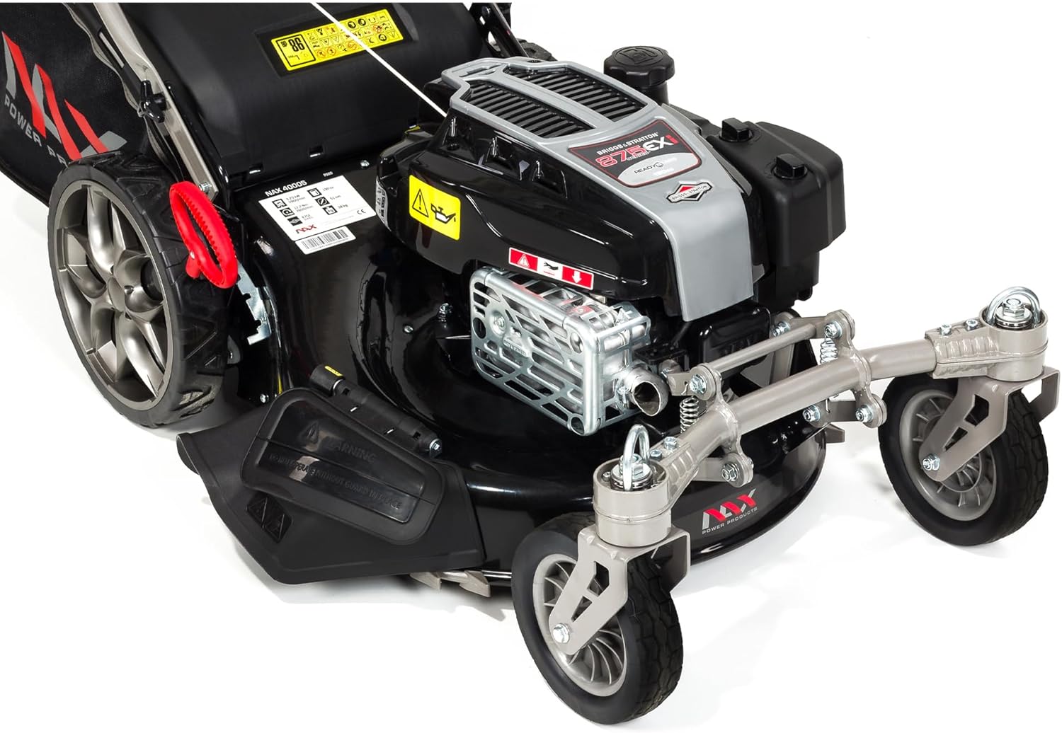 NAX - 4000S Briggs & Stratton 875EXi - 51 cm - 75L - roues pivotantes