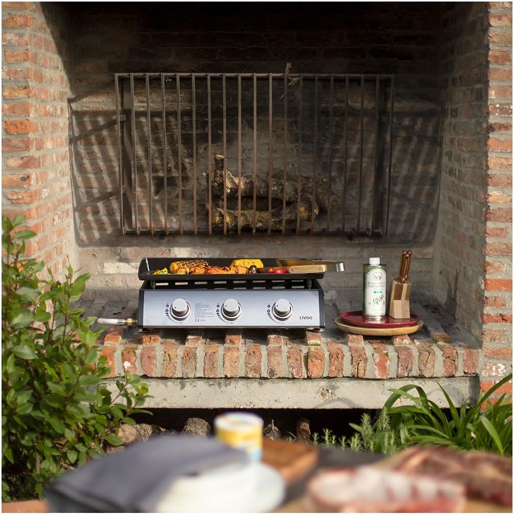 Plancha gaz - acier émaillé 61x38cm - 7,5kW - DOC277