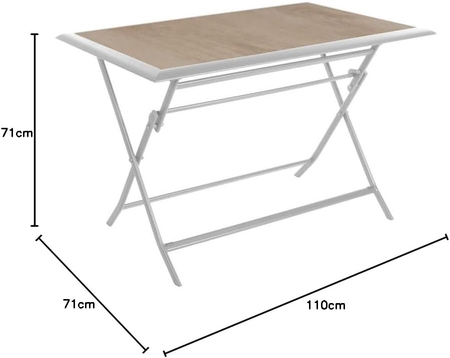 karaca-alisveris - Azua série - rectangulaire 4 places - alu époxy antirouille