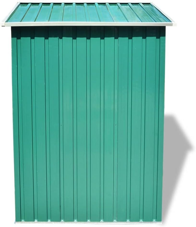 Abri de jardin, Abri d'extérieur, coffre extérieur jardin, abri de jardin, abris pour extérieur, métal 204 x 132 x 186 cm Vert