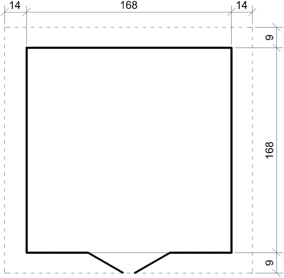 Abri de Jardin en Bois - Stockage extérieur I186xL196xH218 cm/ 2,82 m2 Petit abri à Outils, Local à vélos - karaca-alisveris M320C