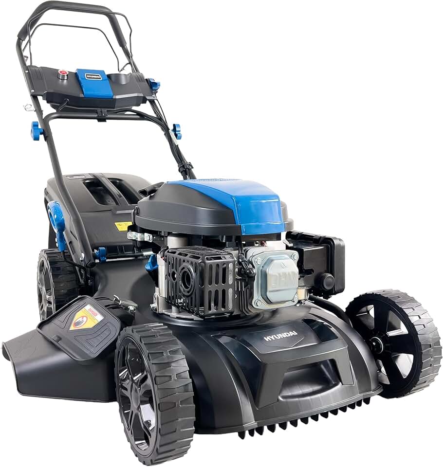 karaca-alisveris - tondeuse thermique autotractée 51cm, moteur 196CC, démarrage électrique, 4-en-1, bac 60L