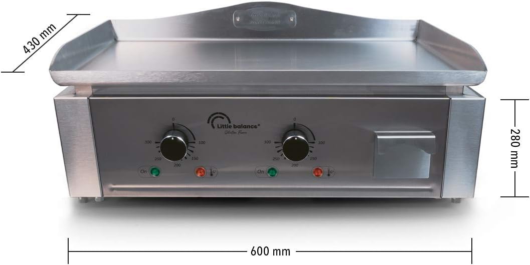 karaca-alisveris - Aquitaine Pro série - inox - 2 zones, 3500W - 8476