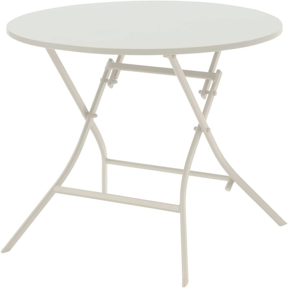 karaca-alisveris - Greensboro série - ronde pliante Ø90cm - acier époxy 4 places - Gris Graphite