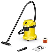 karaca-alisveris Aspirateur sec et humide WD 3V-17/4/20, filtre cartouche feutre, 1000 W, réservoir : 17 ...