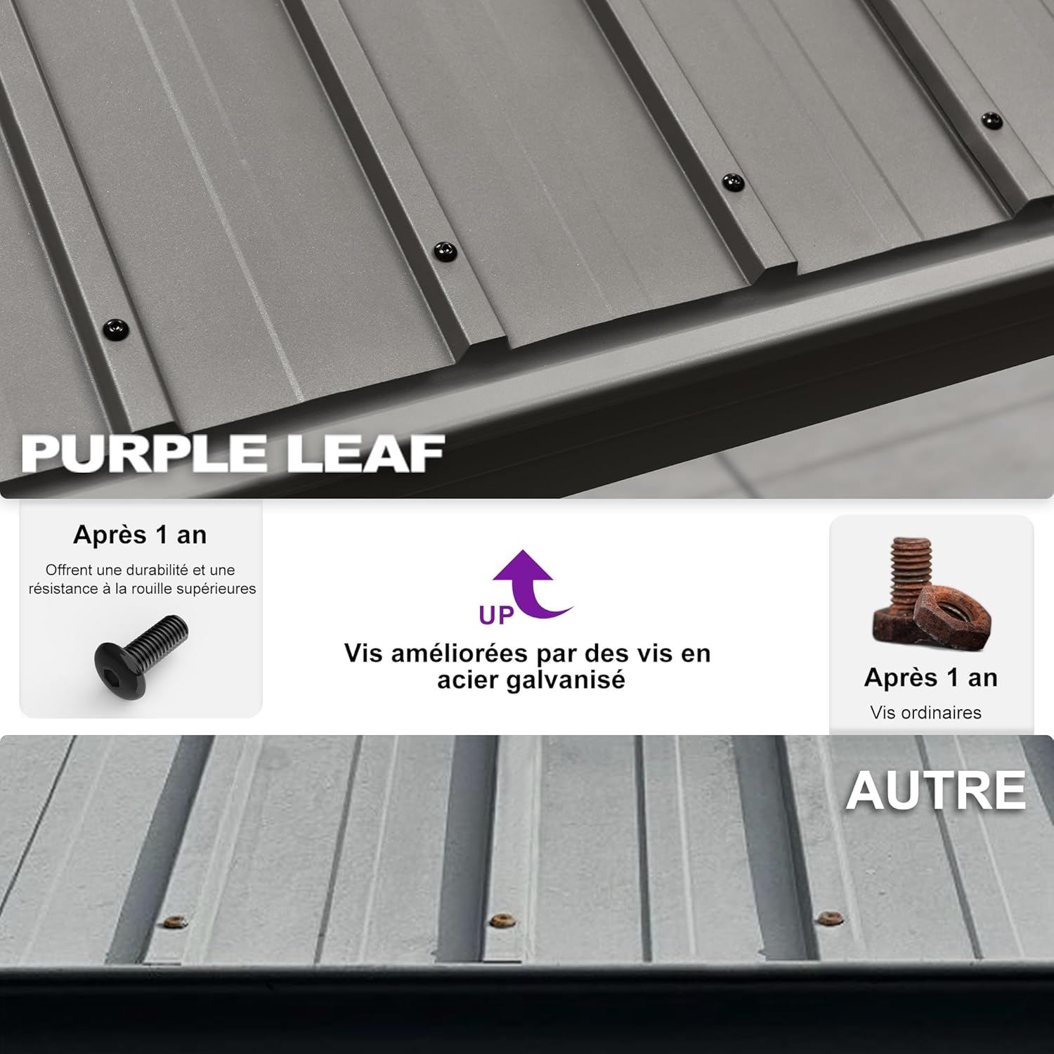 karaca-alisveris - tonnelle jardin double toit - 3,65x4,25m - aluminium, moustiquaire, rideaux