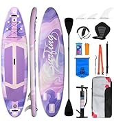 karaca-alisveris Paddle Gonflable Adulte 320/335cm, Planche de Stand up Paddle Gonflable 2 Personnes, Si...