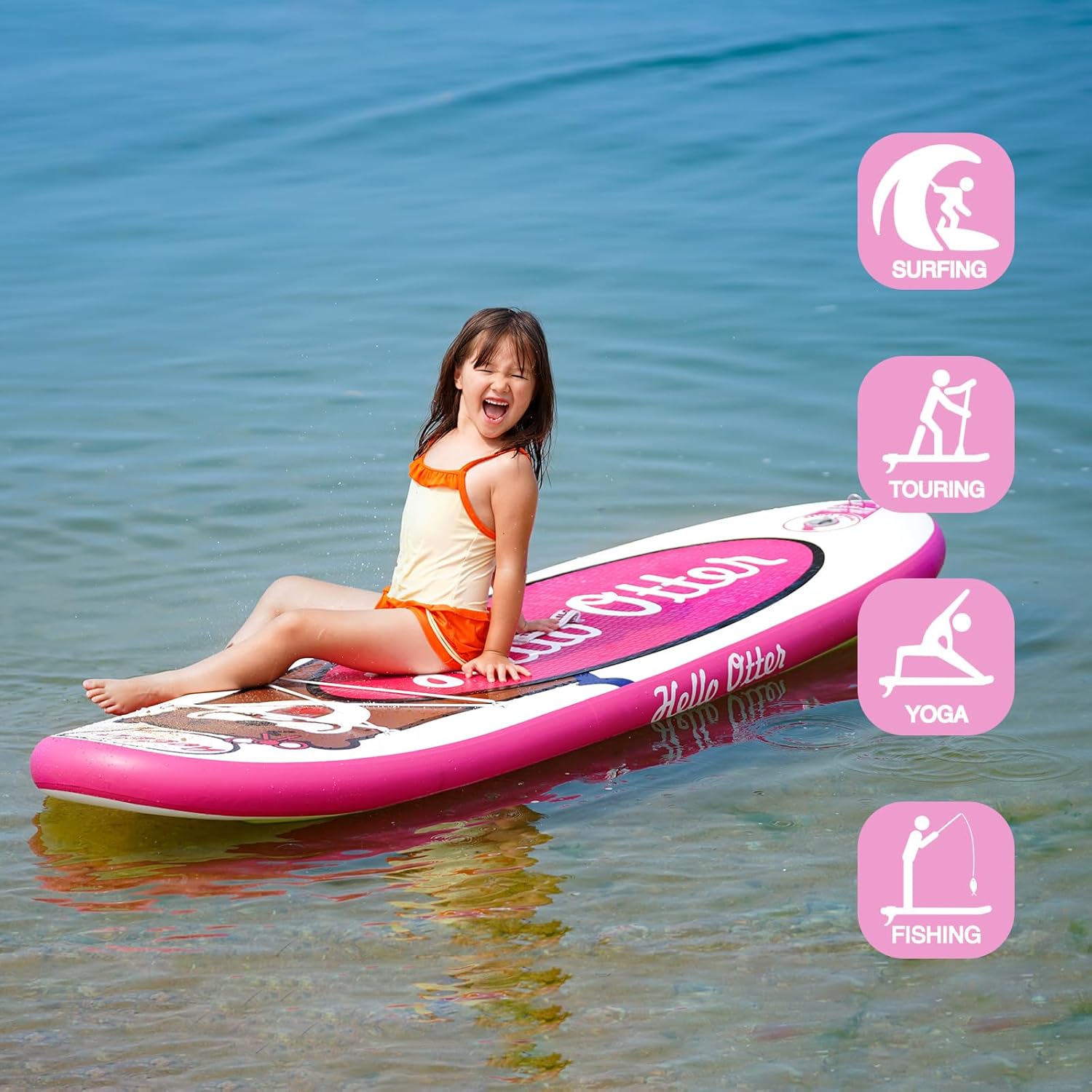 karaca-alisveris Paddle Gonflable Adulte, Planche de Stand Up Paddle Gonflable, Sup Paddle Board Gonflable avec Accessoires Complets, Planche de Surf Paddle