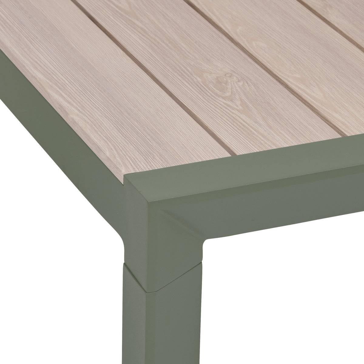 karaca-alisveris - Table Evasion 6 places - 180x90 cm - alu beige lin/laurier