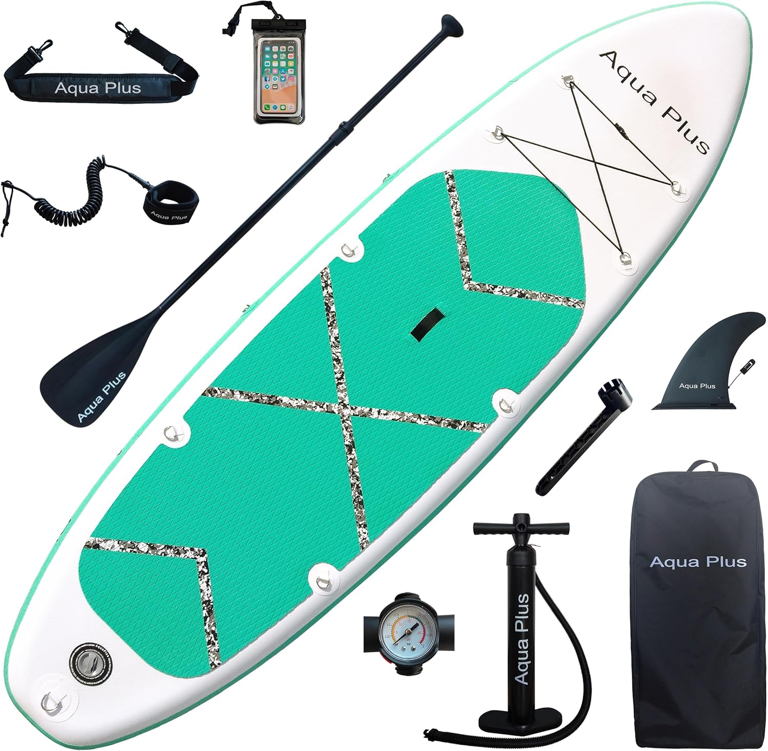 karaca-alisveris - SUP gonflable 15cm - pagaie, pompe, sac, adulte