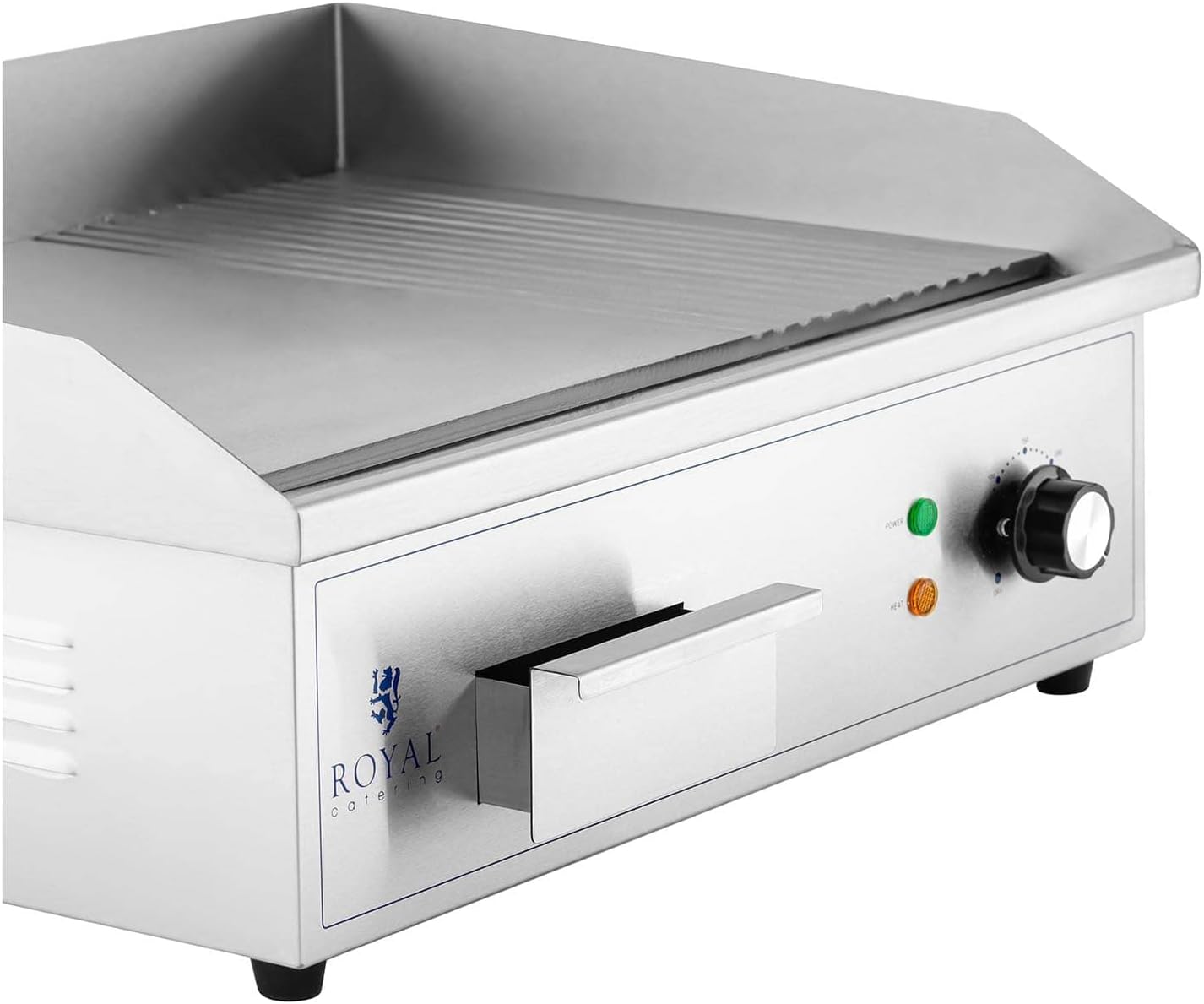 karaca-alisveris - Plancha électrique professionnelle - 548x350 mm - 3000 W, plaque lisse et rainurée - RCPG42-M