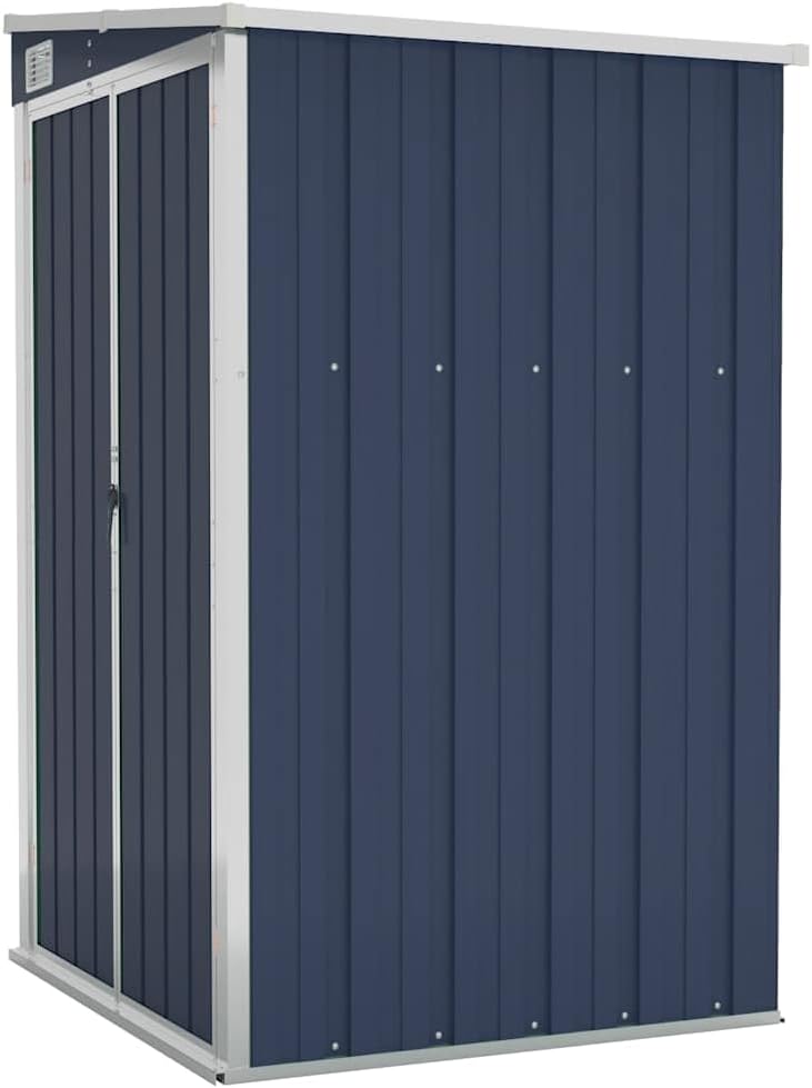 karaca-alisveris Remise de Jardin Murale Anthracite 118x100x178 cm Acier,Structures extérieures, Cabanes & abris de Jardin,316219