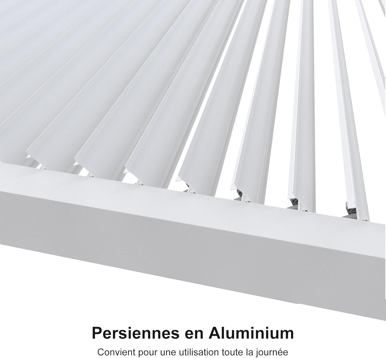 karaca-alisveris - Pergola Bioclimatique, 4,8x3,68m, aluminium, lames orientables