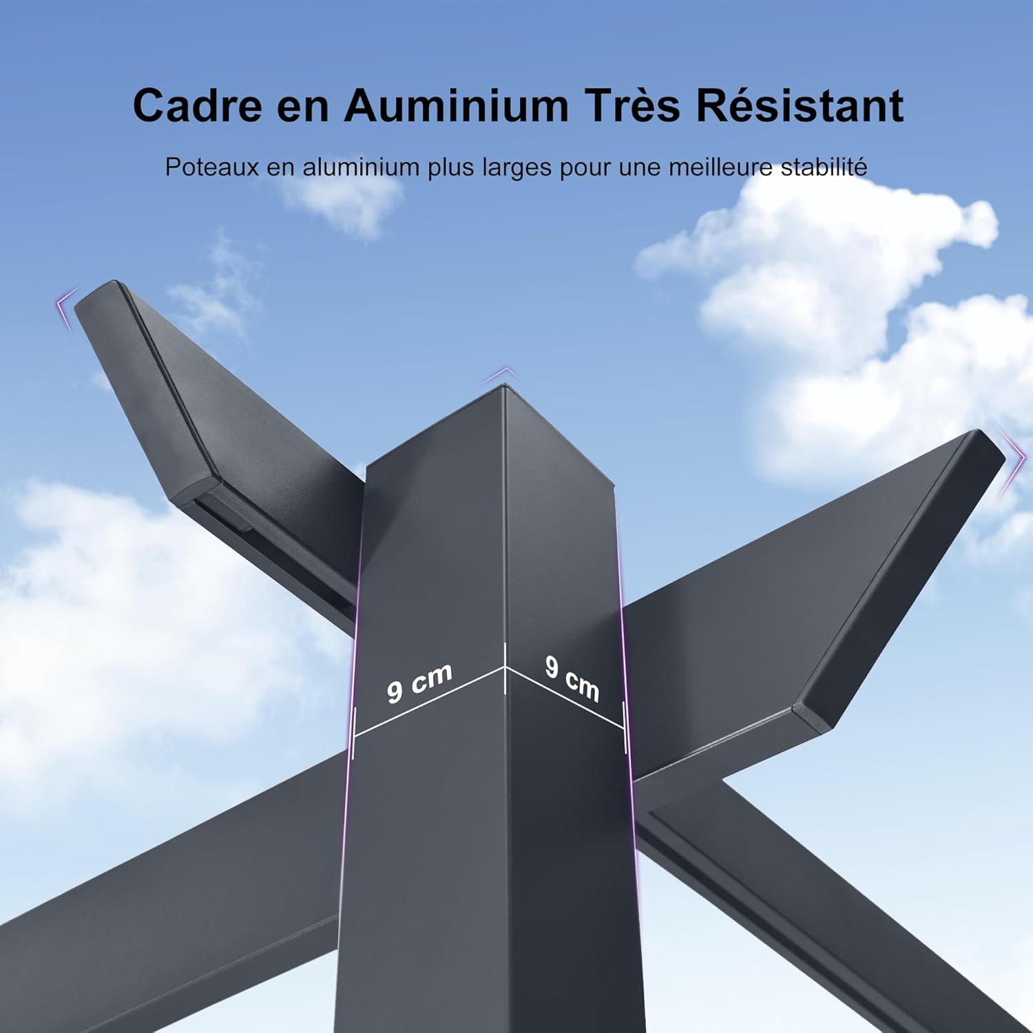 karaca-alisveris - Pergola aluminium série - 4x3m - toit rétractable, imperméable, gris