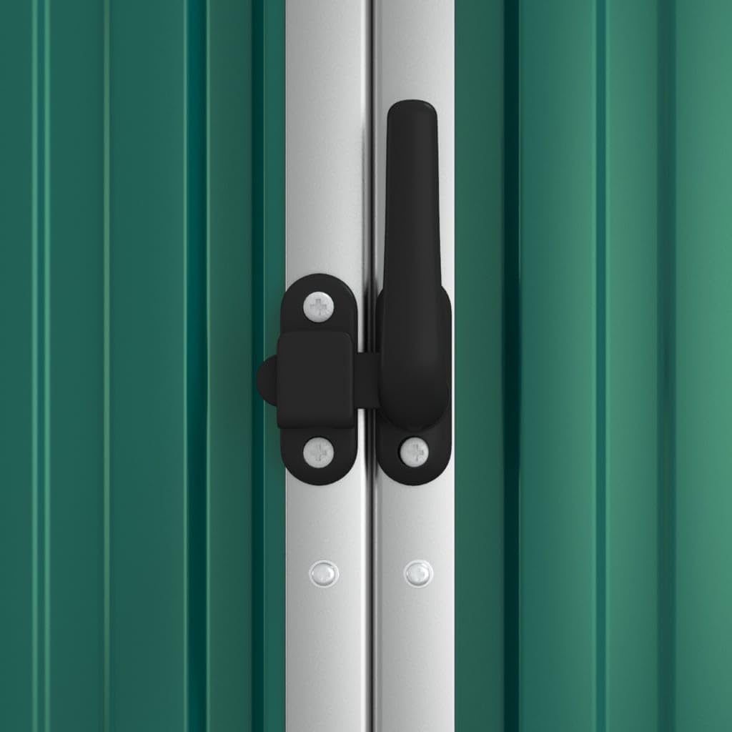 karaca-alisveris Abri à Outils de Jardin Vert 161x89x161 cm Acier galvanisé, Maison & Jardin, Pelouses & Jardins, Vie en extérieur, Structures extérieures, Cabanes & abris de Jardin, Vert, (Poids 29.62KG)