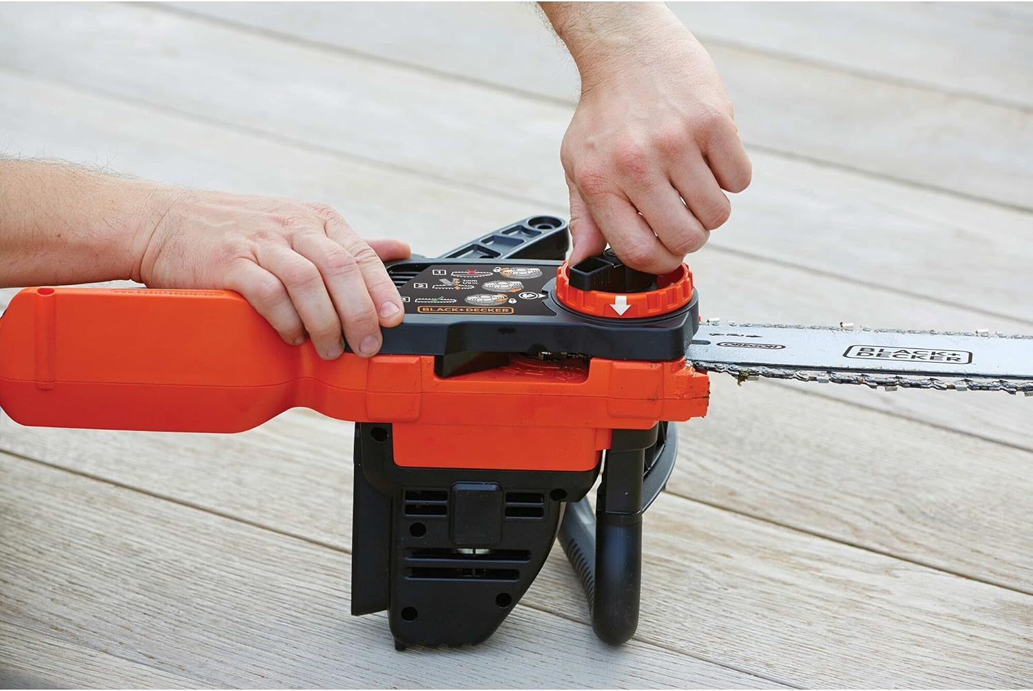 karaca-alisveris - Tronçonneuse 36V 30cm, batterie 2Ah, lubrification auto, tendeur sans outil - GKC3630L20-QW