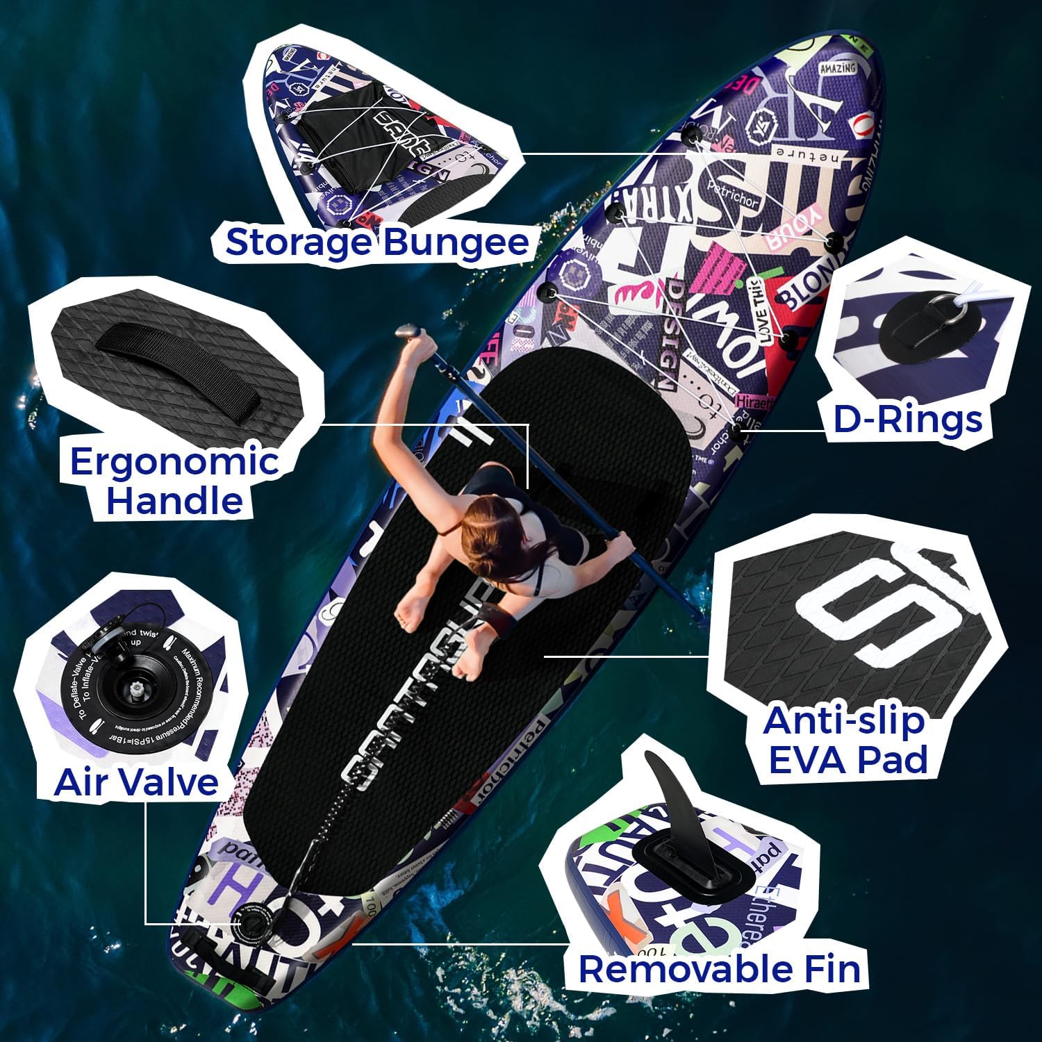 Stand Up Paddle gonflable - 10'6