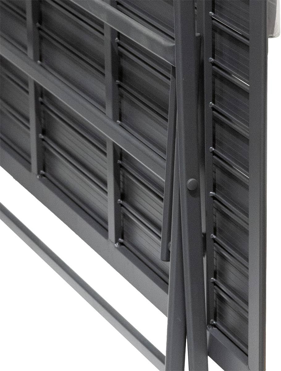 karaca-alisveris - Azua table de jardin pliante 6 places, aluminium gris
