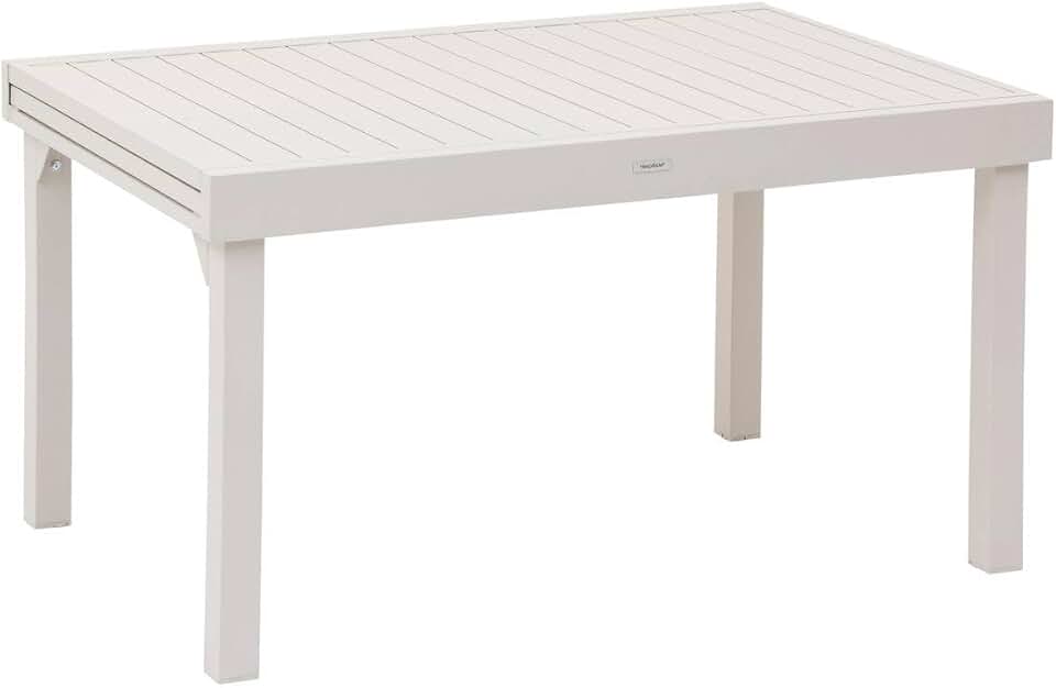 karaca-alisveris - Piazza Extensible - 220/320x100cm - 10 places, aluminium epoxy